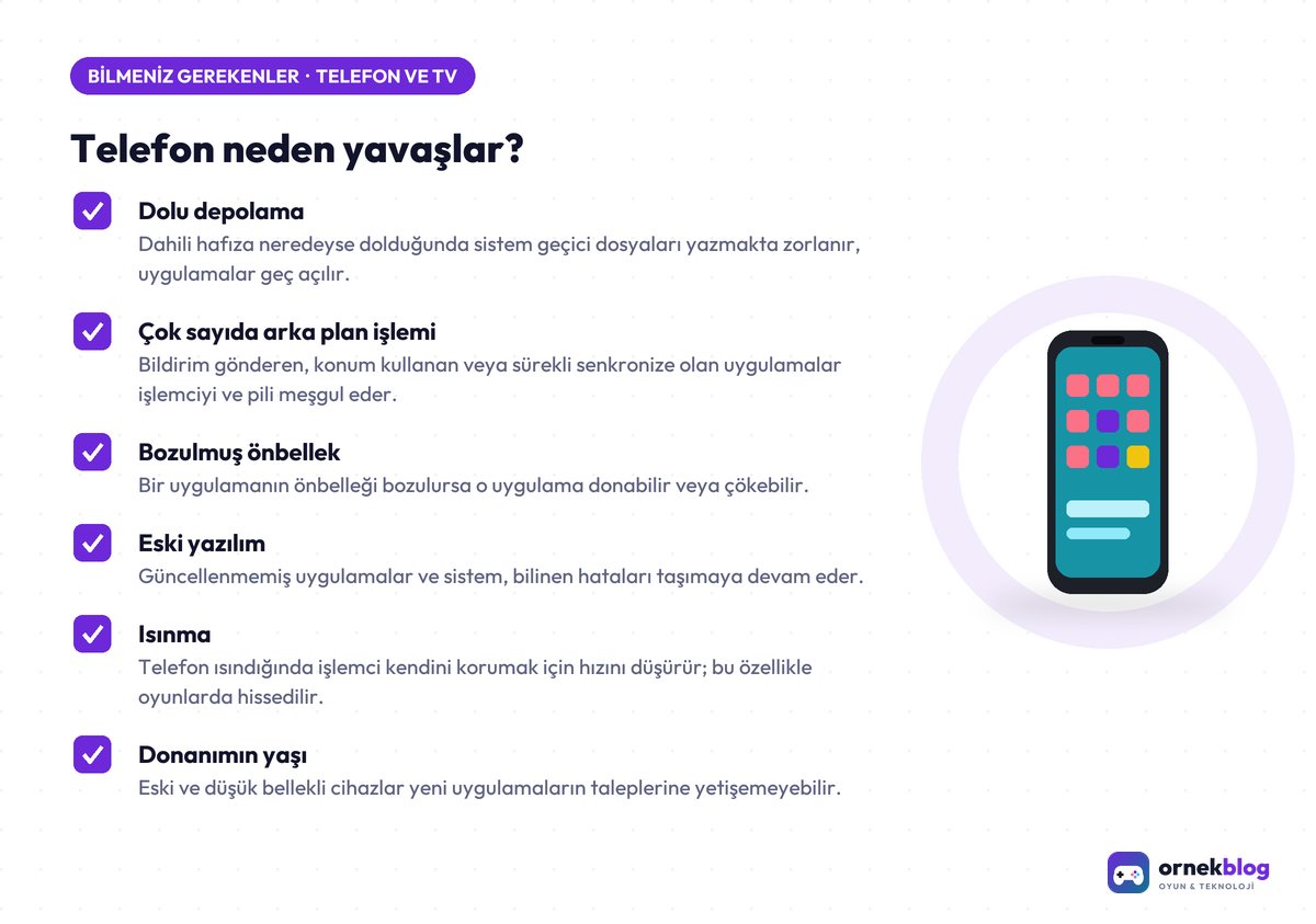 Telefon neden yavaşlar? – özet görseli